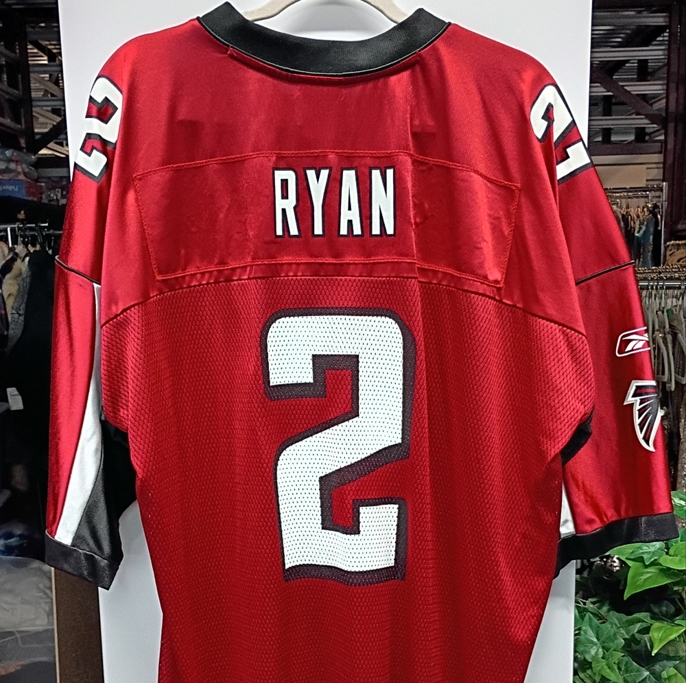 Reebok Atlanta Falcons #2 Ryan Red Black White Jersey